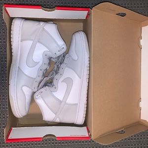 Mens Smoke Grey Nike Dunk High Shoe